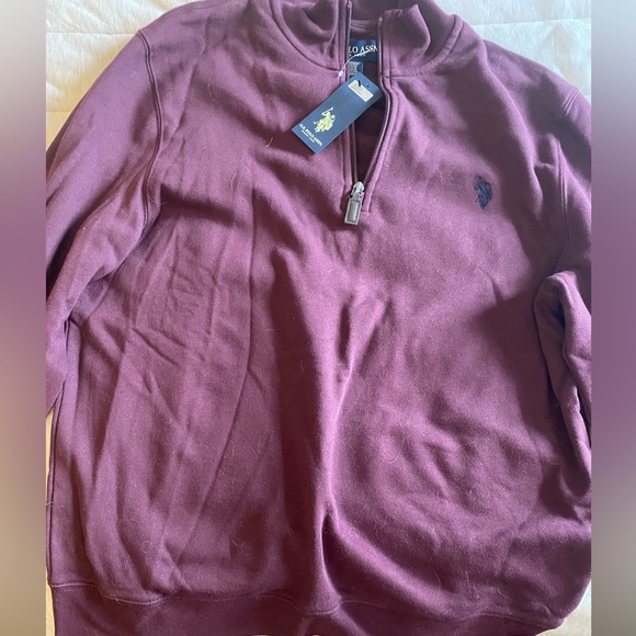 Brand New Burgundy U.S. Polo ASSN Crewneck for men - Picture 3 of 6